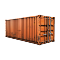 ai generiert Versand Container isoliert auf transparent Hintergrund png