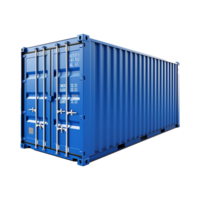 ai generiert Versand Container isoliert auf transparent Hintergrund png