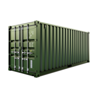 AI generated Shipping container isolated on transparent background png