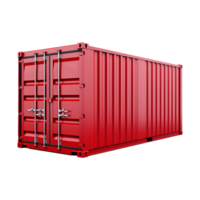 AI generated Shipping container isolated on transparent background png