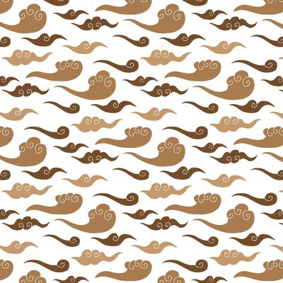 Pattern Template Seamless Asian Cloud Background