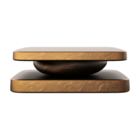 AI generated Marble podium 3d realistic render with transparent background png