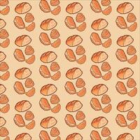bread and bakery pattern vector design