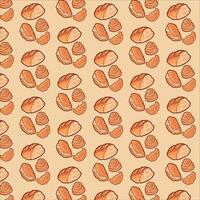 bread and bakery pattern vector design