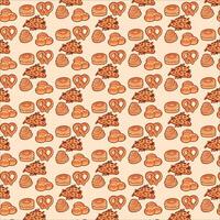 cake and cookies pattern vector design