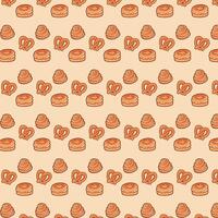 bread and bakery pattern vector design