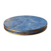 AI generated Marble podium 3d realistic render with transparent background png