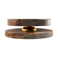 AI generated Marble podium 3d realistic render with transparent background png