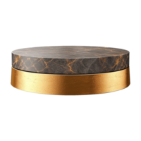 AI generated Marble podium 3d realistic render with transparent background png