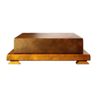 AI generated Marble podium 3d realistic render with transparent background png