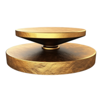 AI generated Marble podium 3d realistic render with transparent background png