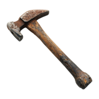 AI generated Rusty metal sledge hammer isolated on transparent background png