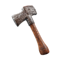 AI generated Rusty metal sledge hammer isolated on transparent background png