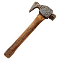 AI generated Rusty metal sledge hammer isolated on transparent background png