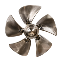 AI generated Five blade marine  propeller isolated on transparent background png