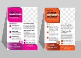 Modern Corporate Flyer Design Template vector