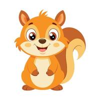 AI generated cute squirrel vector illustration