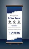 vector rollup banners template with business presentation design template