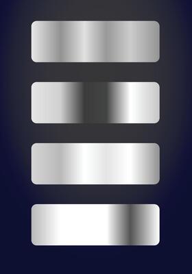 Collection of silver gradient palette background