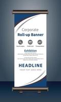 vector rollup banners template with business presentation design template