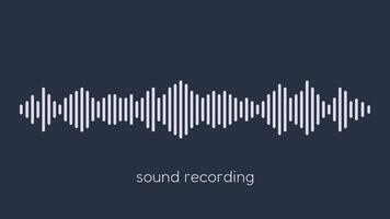 sound wave audio vector