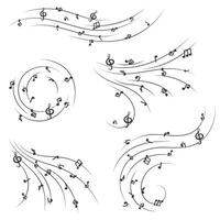 musical notes vector