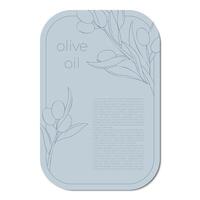 olive label template vector