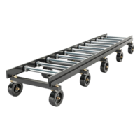 AI generated Roller conveyor png isolated on transparent background