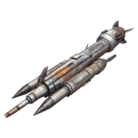 AI generated Rocket launcher isolated on transparent background png