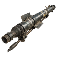 AI generated Rocket launcher isolated on transparent background png