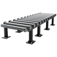 AI generated Roller conveyor png isolated on transparent background