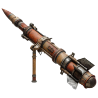 AI generated Rocket launcher isolated on transparent background png