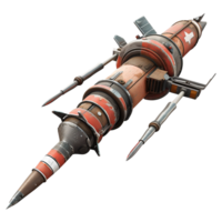 AI generated Rocket launcher isolated on transparent background png