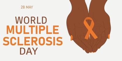 Multiple Sclerosis Day banner vector