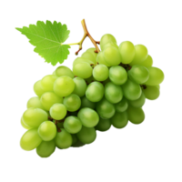 AI generated Green wine grape png isolated on transparent background