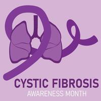 Cystic Fibrosis month vector