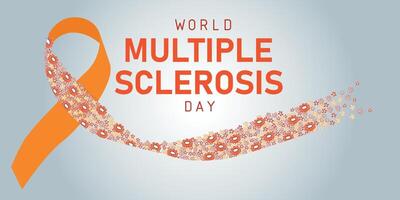 World Multiple Sclerosis Day. vector