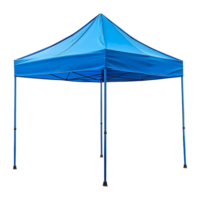 AI generated Outdoor pop up gazebo party tent blue isolated on transparent background png