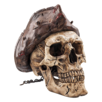 AI generated Pirate skull isolated on transparent background png