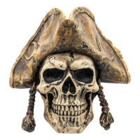 AI generated Pirate skull isolated on transparent background png