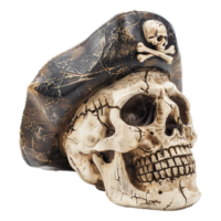 AI generated Pirate skull isolated on transparent background png