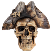 AI generated Pirate skull isolated on transparent background png