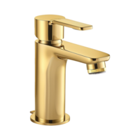 AI generated Gold bidet faucet isolated on transparent background png