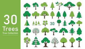 silhouette tree line drawing set, Side view, set of graphics trees elements outline symbol. silhouette tree line drawing set, Side view, icon set of graphics trees elements outline symbol. vector