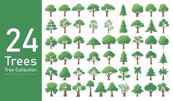 silhouette tree line drawing set, Side view, set of graphics trees elements outline symbol. silhouette tree line drawing set, Side view, icon set of graphics trees elements outline symbol. vector