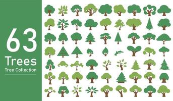 silhouette tree line drawing set, Side view, set of graphics trees elements outline symbol. silhouette tree line drawing set, Side view, icon set of graphics trees elements outline symbol. vector