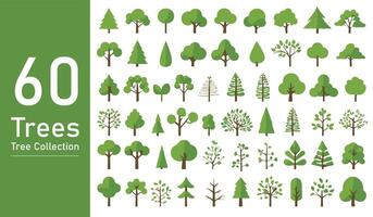 silhouette tree line drawing set, Side view, set of graphics trees elements outline symbol. silhouette tree line drawing set, Side view, icon set of graphics trees elements outline symbol. vector