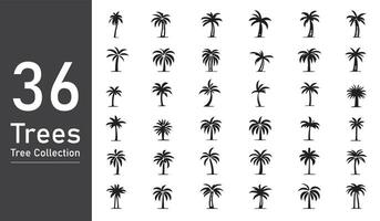 silhouette tree line drawing set, Side view, set of graphics trees elements outline symbol. silhouette tree line drawing set, Side view, icon set of graphics trees elements outline symbol. vector