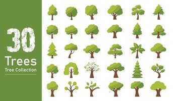 silhouette tree line drawing set, Side view, set of graphics trees elements outline symbol. silhouette tree line drawing set, Side view, icon set of graphics trees elements outline symbol. vector