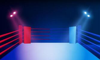 Boxing ring arena stadium vector design.